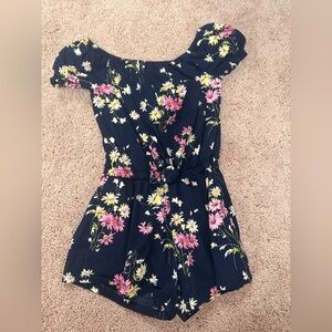 GAP Kids Floral One Piece - Navy, Pink, Yellow